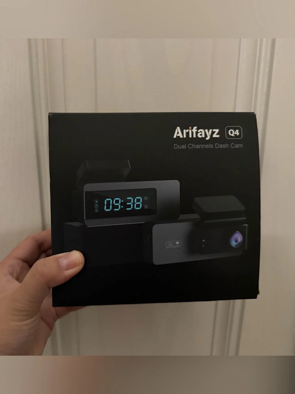 Arifayz Q4 Dual-Channel Dash Cam – Black